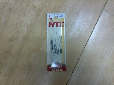 NTE ELECTRONICS 1/2 WATT 8.2K OHM 2% FLAMEPROOF RESISTOR HW282 8200 OHMS,NOS - Image 1 of 3