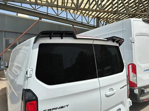 ALERÓN DE TECHO TRASERO V.2 PUERTAS DE GRANERO PARA FORD TRANSIT CUSTOM MK2 / VW T7 PU SIN IMPRIMAR - Imagen 1 de 5