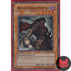 Yugioh Armageddon Knight PTDN-EN021 Super Rare 1st Edition LP - Foto 1 di 1