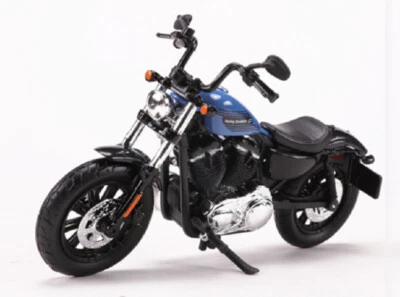 Maisto 1:18 Harley Davidson 2022 Forty Eight Special Bike Motorcycle Model Blue - Image 1 of 4
