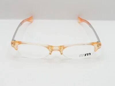 MARCOS DE GAFAS ALAIN MIKLI PAR M0112 OVALADOS MEDIA LLANTA NARANJA TRANSPARENTE 48-14-145 NUEVO CON ETIQUETAS* Foto 1 de 4