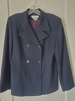 Blazer Chaus azul marino para mujer - talla 10 Foto 1 de 4