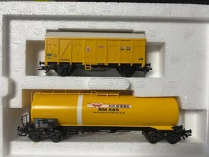 MARKLIN HO 47874 SET 2 CARRI MERCI H.F. WIEBE USATO COME NUOVO CON SCATOLA - Bild 1 von 3