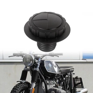 For BMW R45 R65 R80 R100 Retro Oil Fuel Tank Gas Cap Cover Keyless Black - Picture 1 of 9