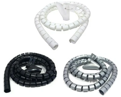 Kabelschlauch Kabelspirale Kabel Spiralschlauch Spirale Kabelkanal Kabelschutz - Bild 1 von 4