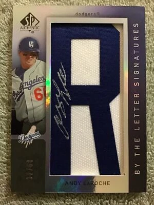 2007 SP Authentic ANDY LAROCHE By The Letter AUTOGRAPH “R” #/60 Dodgers - Image 1 of 4