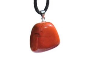 AGATE ROUGE PIERRE NATURELLE PENDENTIF COLLIER  - Picture 1 of 6