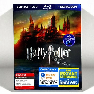 Harry Potter and the Deathly Hallows Pt. 2 (4-Disc Blu-ray/DVD) NEW ! w/ Slip ! - Image 1 of 4