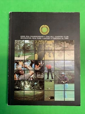 EXCELLENT 1980 62nd PGA Championship Program Oak Hill CC Jack Nicklaus's 5th PGA Foto 1 de 4