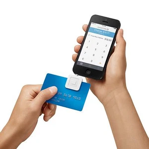 Lettore di carte di credito quadrato nuovo per Apple e Android - Bianco - Foto 1 di 1