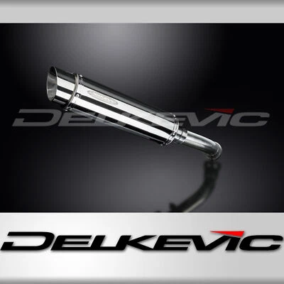 宝马 K1200S 2005 - 2008 Delkevic 一脚蹬 14 英寸圆形不锈钢排气消声器套件 — 第 1/4 张图片