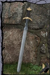 Arma Larp - Espada Larga - Arming Sword Gold 105 cm Fortaleza - Imagen 1 de 1