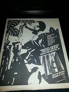 Grover Washington Jr. Reed Seed Rare Original Promo Poster Ad Framed! - Picture 1 of 1