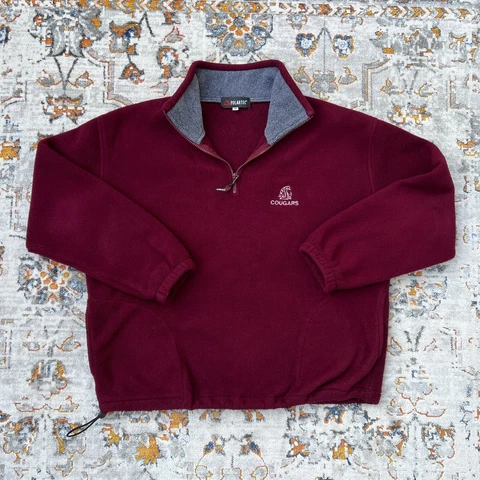 Vintage Washington State Cougars Fleece Pullover Sweater Polartec Men's M Cover