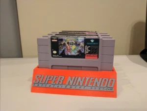 Nintendo SNES Game Case Holder - ANY Colors | Holds up to 4 Games | Display Case - Picture 1 of 3