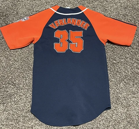 Awesome Justin Verlander Detroit Tigers True Fan Jersey Youth Medium Stitched Cover