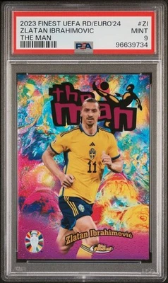 PSA 9 - Zlatan Ibrahimovic 2023 Euro'24 Topps The Man ZI - Football - Image 1 of 4