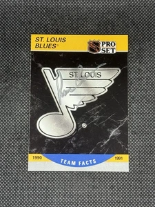St. Louis Blues Signed Auto Card # ~ COA - Picture 1 of 3