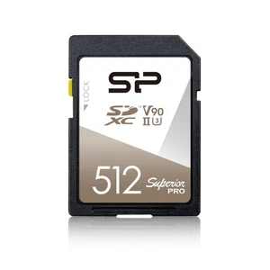 Silicon Power SD Card 512GB Class10 UHS-II U3 ​​V90 8K Ultra HD Compatible Read - Picture 1 of 8