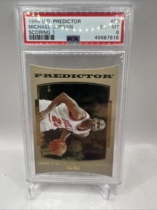 Michael Jordan Upper Deck 1996 Gioco Punteggio Predittore Die-Cut #P3 PSA 6 - Foto 1 di 2