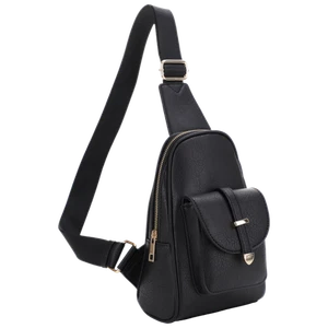 Malibu Skye Daphne Single Compartment Sling with Front Pocket And Webbing Str... - Picture 1 of 6