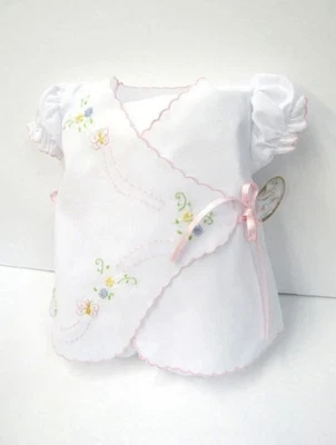 Nuevo con etiquetas Will'beth Blanco Bebé Niñas Mariposa Corbata Lateral Bordada Conjunto Recién Nacido Talla 0 Foto 1 de 4