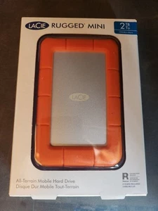 LaCie Rugged Mini 2TB External HDD LAC9000298- All-Terrain Mobile Hard Drive NEW - Afbeelding 1 van 2