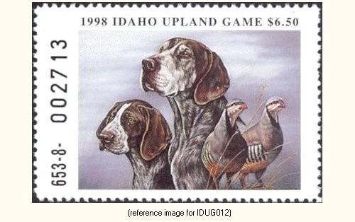 HALFPRICEHUNT Idaho Upland Game 1998 $6.50 (perf 4-sides) - Image 1 of 1