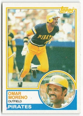 1983 Omar Moreno Topps - Pittsburgh Pirates - Image 1 of 2