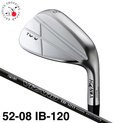 HONMA TW-W 2024 Chrome Wedge 52-08 I-Grind Sole Vizard IB-120 Graphite Shaft New - Image 1 of 4