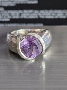 Large Stone Amethyst Ring N. 7.93g - Picture 1 of 7