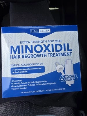 Hair-Regen Advanced 5% Minoxidil Men Hair Regrowth Treatment (6 Month Supply ) - Image 1 of 4