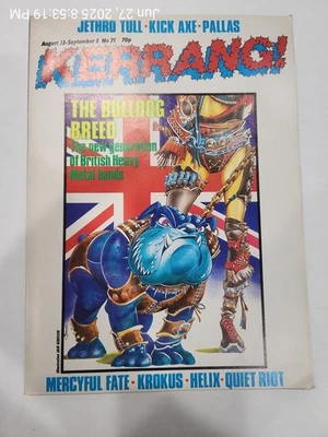 Vintage 8/23/1984 Kerrang! Magazine Signed Inside by King Diamond Mercyful Fate - Image 1 of 3