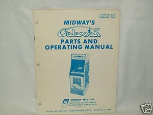 Galaxian Arcade Game Manual Original - Picture 1 of 1