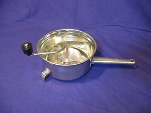 Vintage Food Mill No 101 by Foley MFG., 7" Diameter, Black Handle Clean NO RUST - Picture 1 of 9