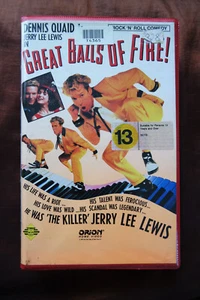 Great Balls of Fire Dennis Quaid Dutch VHS Seltene US Gross Box und Cover Video - Imagen 1 de 5