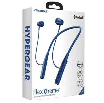 Получите 2 беспроводные наушники-вкладыши HyperGear Flex Xtreme Bluetooth с шейной дужкой - Изображение 1 из 4