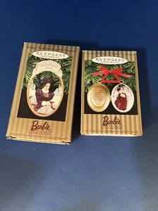 2 Markenzeichen Wahrzeichen Ornamente Barbie viktorianisch & Urlaub Heimkehr 1997 - Bild 1 von 8