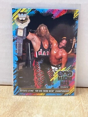 2018 Topps WWE Then Now Forever Tribute Part 4 Randy Savage #37of40 HOF - Image 1 of 2