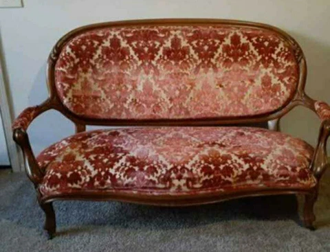 Vintage settee couch Cover