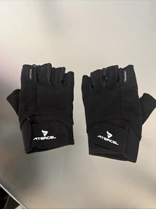 Guantes de entrenamiento Atercel negros ejercicio levantamiento de pesas ciclismo pequeños - Imagen 1 de 4