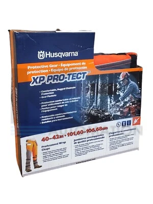 NEW Husqvarna 584146006 XP Pro-Tect Professional Wrap Chainsaw Chaps 40-42" - Image 1 of 4