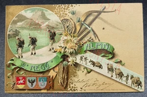 Cartolina Postale - 2° Rgt. Alpini - Timbro Collettoria San Benigno 1903 (Cuneo) - Picture 1 of 2