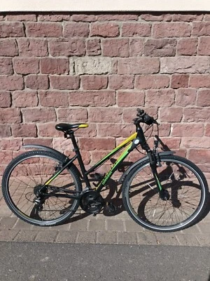 Fahrrad Belize Damen 28" 24-G Altus, Marke Winora, Farbe Schwarz/Grün/Lime matt - Bild 1 von 4