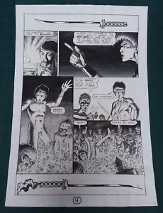 1986 Aircel Comics SAMURAI #10 Seite 4 Barry Blair ZOMBIES - Original Comic Art - Bild 1 von 4