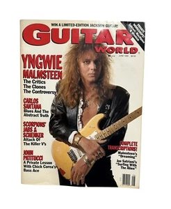 Guitar World Magazine January 1988 Yngwie Malmsteen, Al Di Meola B22 - Picture 1 of 4