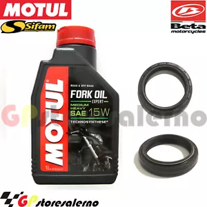 KIT OLIO FORCELLA 5W MOTUL + AR4102 KIT PARAOLI BETA 50 RR ENDURO TRACK 2015 - Imagen 1 de 1