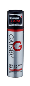 Gatsby Super Hard Set and Keep Spray Hair Styler (66ml)