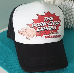 PORK CHOP EXPRESS TRUCKER CAP HAT MESH SNAPBACK VINTAGE PETROLIANA ROD GARAGE - Bild 1 von 2
