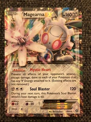 Pokémon TCG Magearna-EX Steam Siege 75/114 Holo Ultra Rare EX - Image 1 of 2
